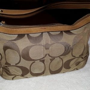 Coach Signature E/W soft duffle purse